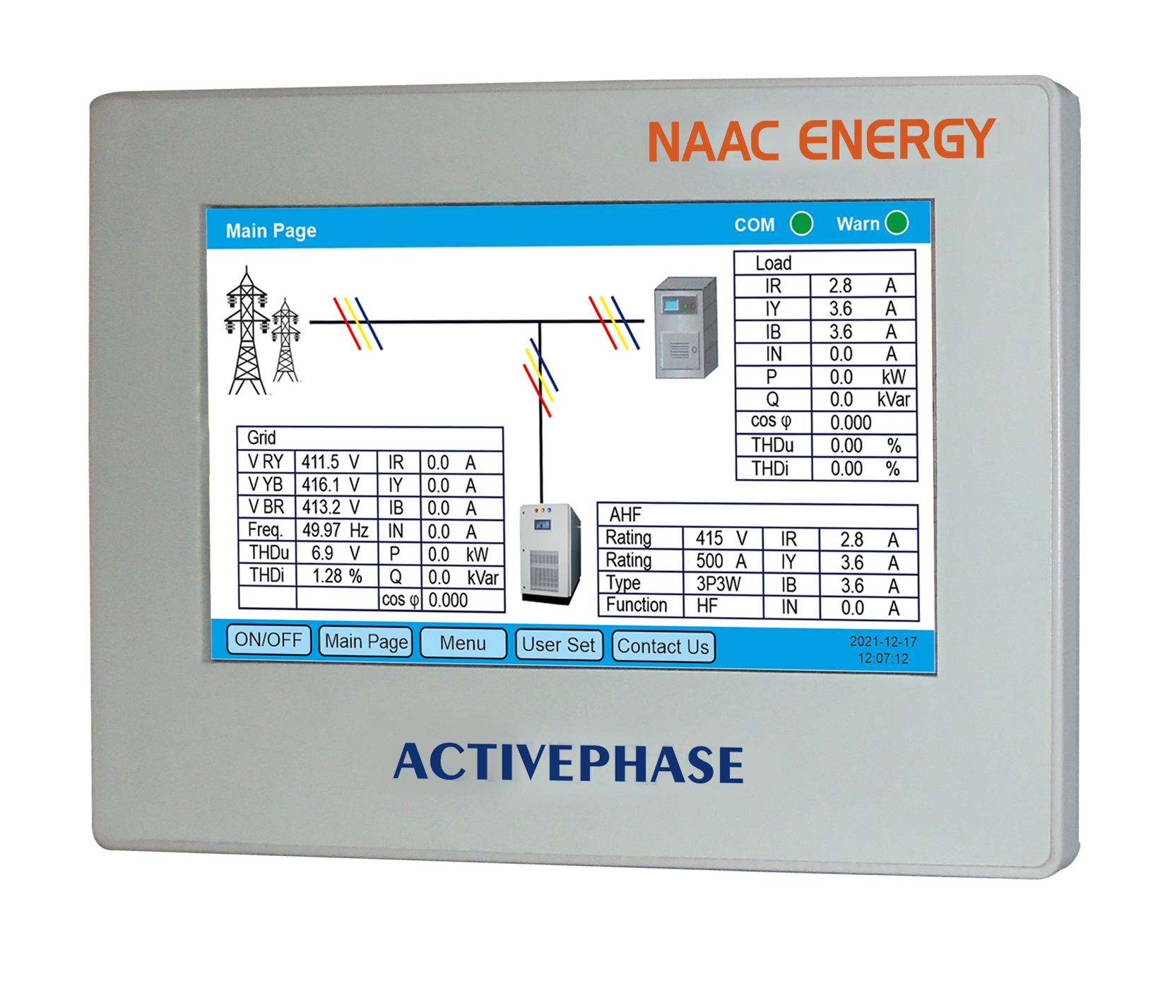 ACTIVEPHASE 7 Inch HMI LCD Display Unit