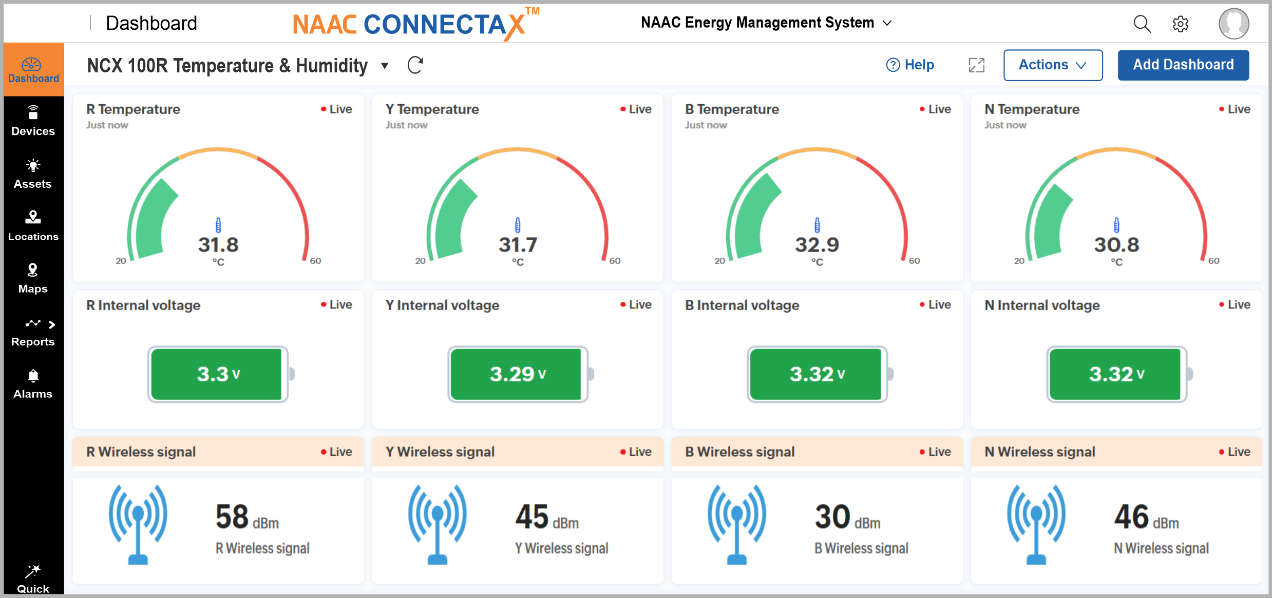 NCX 100R Temperature & Humidity NCX 100R